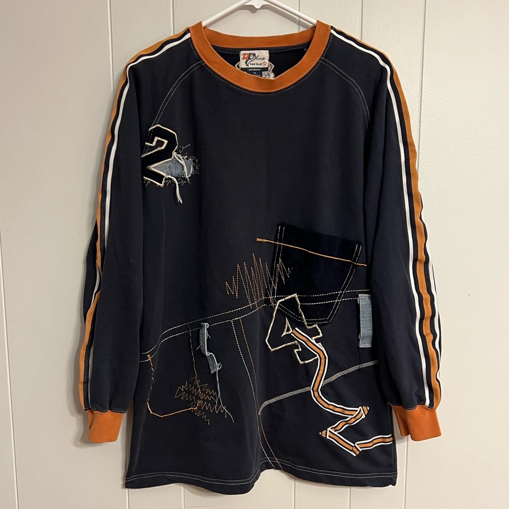 Vintage Raw Blue long sleeve shirt‎ size XL
